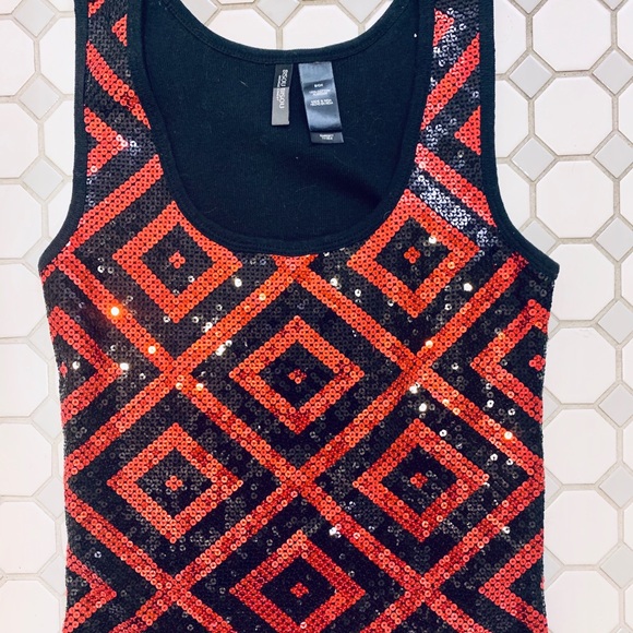 Bisou Bisou Sequin Knit Tank Top (S) - Picture 3 of 5